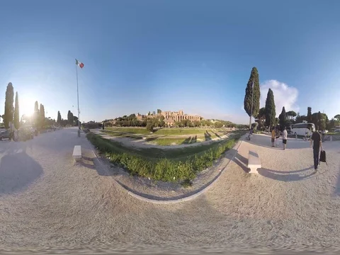 360/VR Circus Maximus Rome Stock Footage 78673695