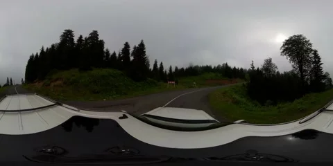 360VR cloudy weather in the mountains Stock Footage 167286742