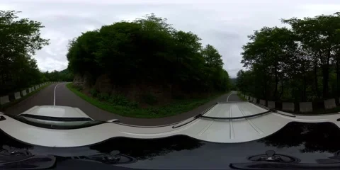 360VR cloudy weather on the track Stock Footage 167284105