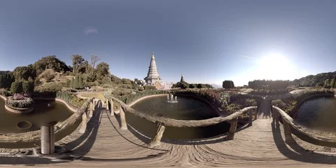 360VR Doi Inthanon National Park Stock Footage 91726445