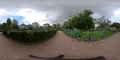 360VR environment flowerbeds and trees in botanical garden Braunschweig 4k or 4k+ Resolution
