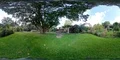 360VR environment flowerbeds and trees in botanical garden Braunschweig 4k or 4k+ Resolution