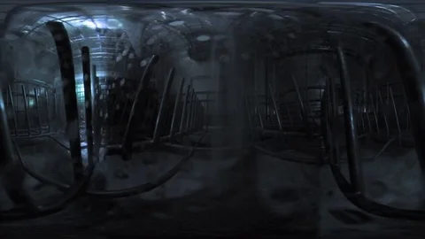 360VR inside running dishwasher Stock Footage 70292267