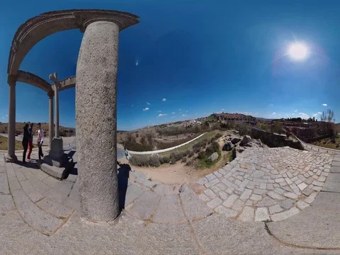360ºVR LANDSCAPE OLD TOWN Stock Footage 78000871