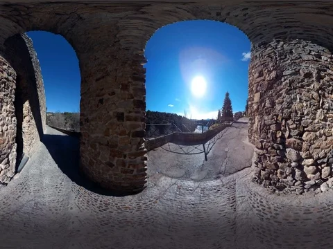360ºVR - MEDIEVAL CASTLE 3 Stock Footage 78023409