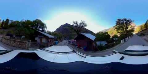 360VR mountain village Stock Footage 167550520