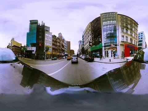 360/VR NYC Driving Stock Footage 76744027