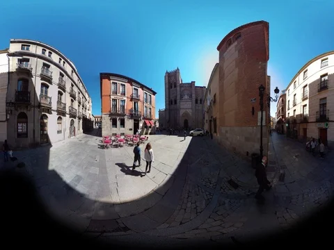 360ºVR OLD TOWN  CATHEDRAL SQUARE Video stock 78005218