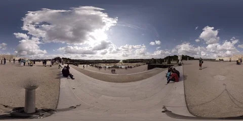 360VR Palace of Versailles Stock Footage 92726460