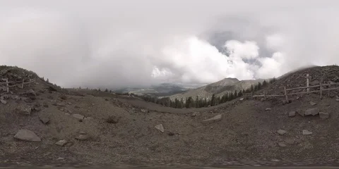 360VR panoramic mountain top view Stock Footage 116269826