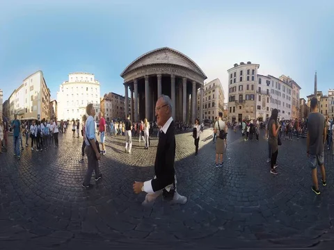 360/VR Pantheon Rome Stock Footage 78676215
