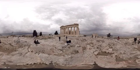 360VR Parthenon Stock Footage 91726037