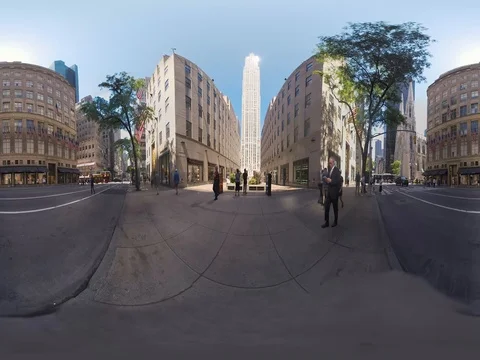 360/VR Rockefeller NYC Stock Footage 78548138