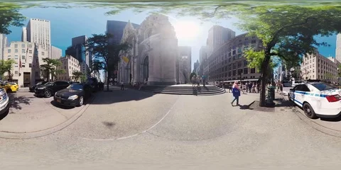 360/VR Saint Patrick Cathedral NYC Stock Footage 79272265