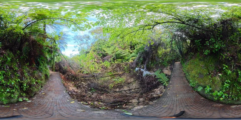 360VR Split Apple Rock Landmark - Equirectangular View Foto stock