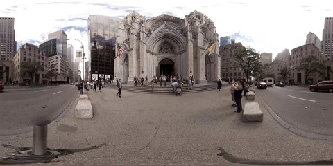 360VR St. Patrick's Cathedral Stock Footage 92725459