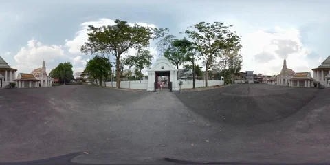 360VR Temple in Bangkok Stock Footage 90098285