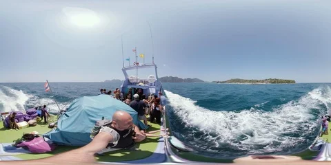 360VR Timelapse. panorama of island Phi Phi, Thailand Stock Footage 87905168