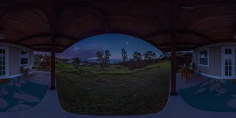 360VR Timelapse of Patio Stock Footage 266087426