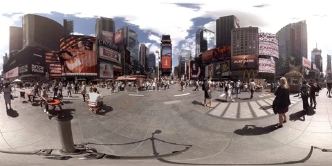 360VR Times Square in NYC Stock Footage 88853617