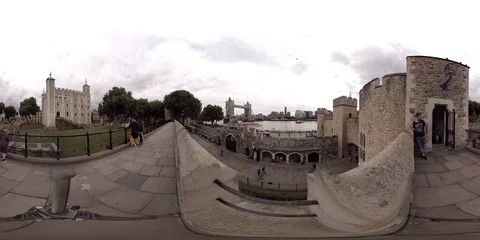 360VR Tower of London Stock Footage 92726335