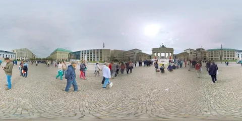360VR video Germany Berlin architecture landmarks Brandenburg gates 360 vr. Vídeo Stock 106189196
