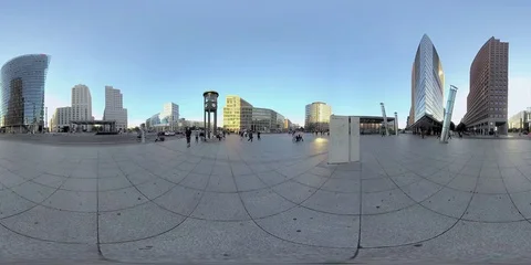 360VR Video of Potsdamer Platz Berlin Stock-Footage 80122760