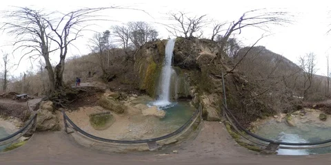 360vr video of waterfall Ripaljka Video stock 102703459
