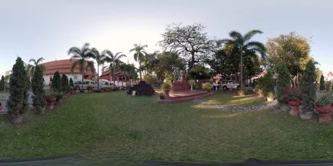360VR Wat Phra Singh Temple, Chiang Mai Old City, Thailand Stock Footage 92294201