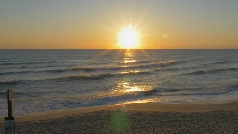362 Sunset on a beach in Florida Видео 122944643