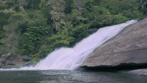 364 Closeup of a side of a waterfall Stock-Footage 123917188