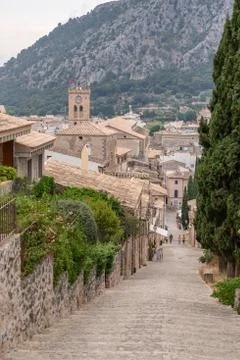 The 365 Calvari Steps in Pollenca Stock Photos