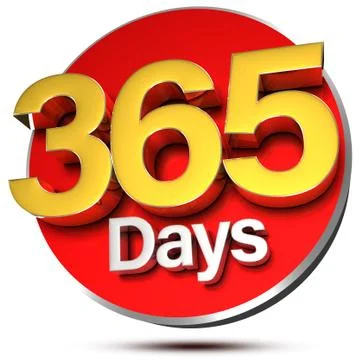365 Days 3d. Stock Illustration