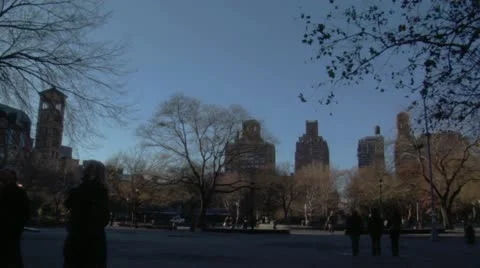 367 Washington Square Park Stock Footage 10850889