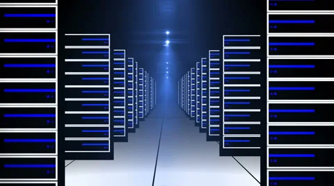 3670 Computer Server Data Storage Room Animation, 4K Stock Footage 50568822