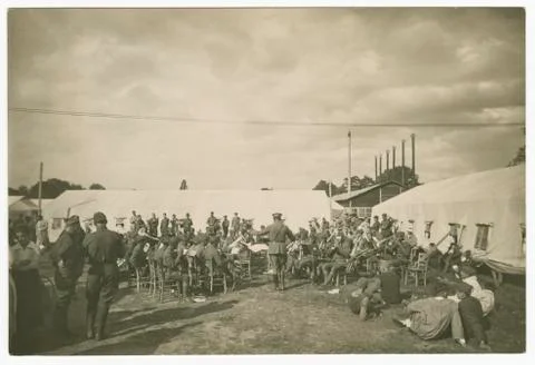 369th Infantry "Harlem Hell-fighters" Brass Band 스톡 사진