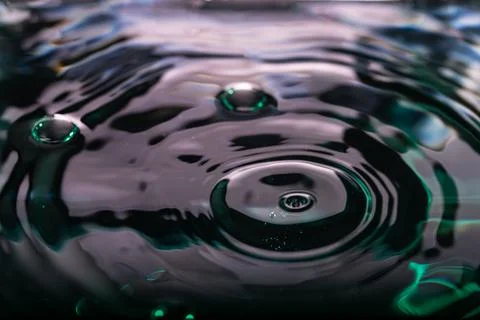 373.Dynamic Liquid with Ripples and Bubbles Stock Photos