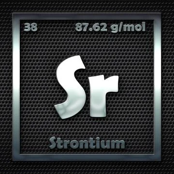38.-Strontium Illustrazione stock
