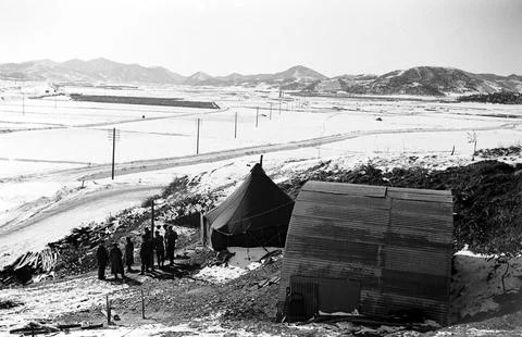 38th Parallel, Korea Foto stock