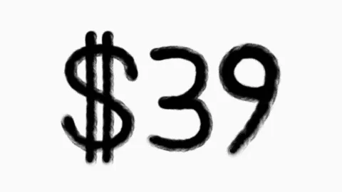 39 Dollar Hand Drawn Animation For Finance Currency Money Business Concept Stock Footage 305657405