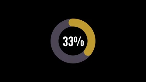 39 Percent Infographic Pie Chart Animation. Modern Motion Graphic Stock Footage 323564136