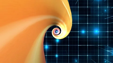 39 seconds endless reversing spiral grid background Stock Footage 295335009