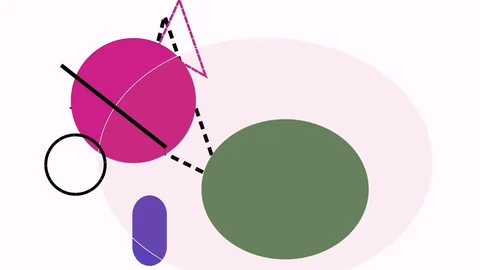 №39. Set of 4 cute shape motion footages. 스톡 동영상 118263627