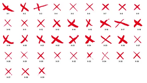 39 X-mark Not Approved Denied X-out Zorro Stock Footage 131346406