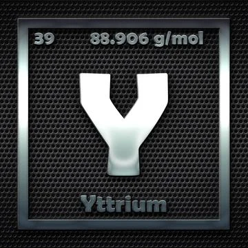 39.-Yttrium Illustrazione stock