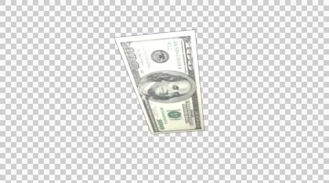 3D 100 Dollar Bill Zoomin (Pre Keyed) | Stock Video | Pond5