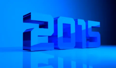 3d 2015 blue Stock Illustration