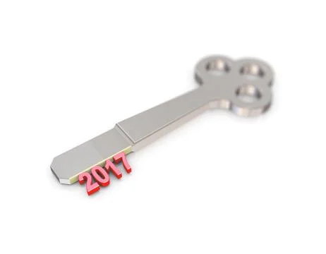 3d 2017 key Stock Illustration