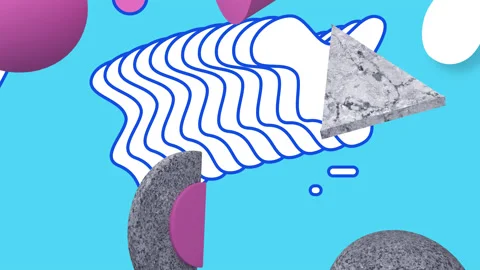 3D 2D Background loop Stock Footage 238849989