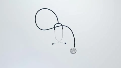 3D 360 degree rotate Stethoscope 스톡 동영상 287920182